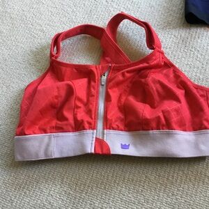 SHEFIT Red and Purple Kids Sports Bra